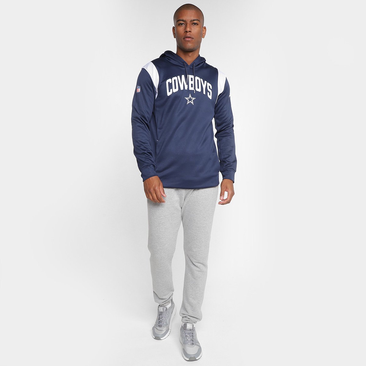 Moletom Nike NFL Dallas Cowboys Fleece Masculino - Tam: P - 3