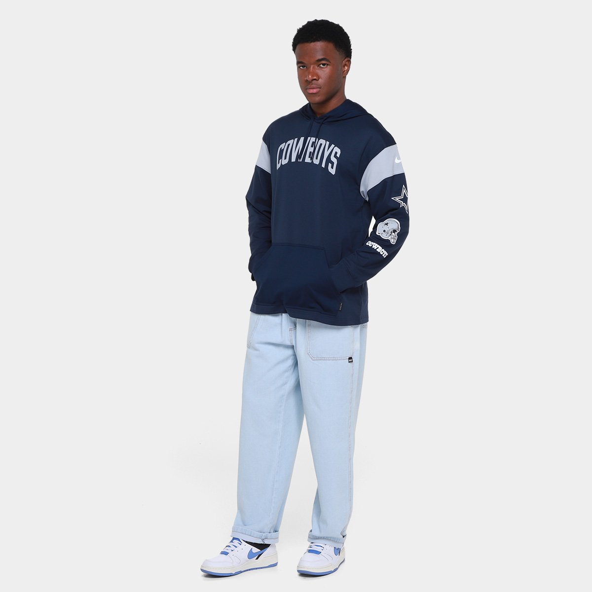 Moletom NFL Dallas Cowboys Nike Hoodie Masculino - Tam: M - 3