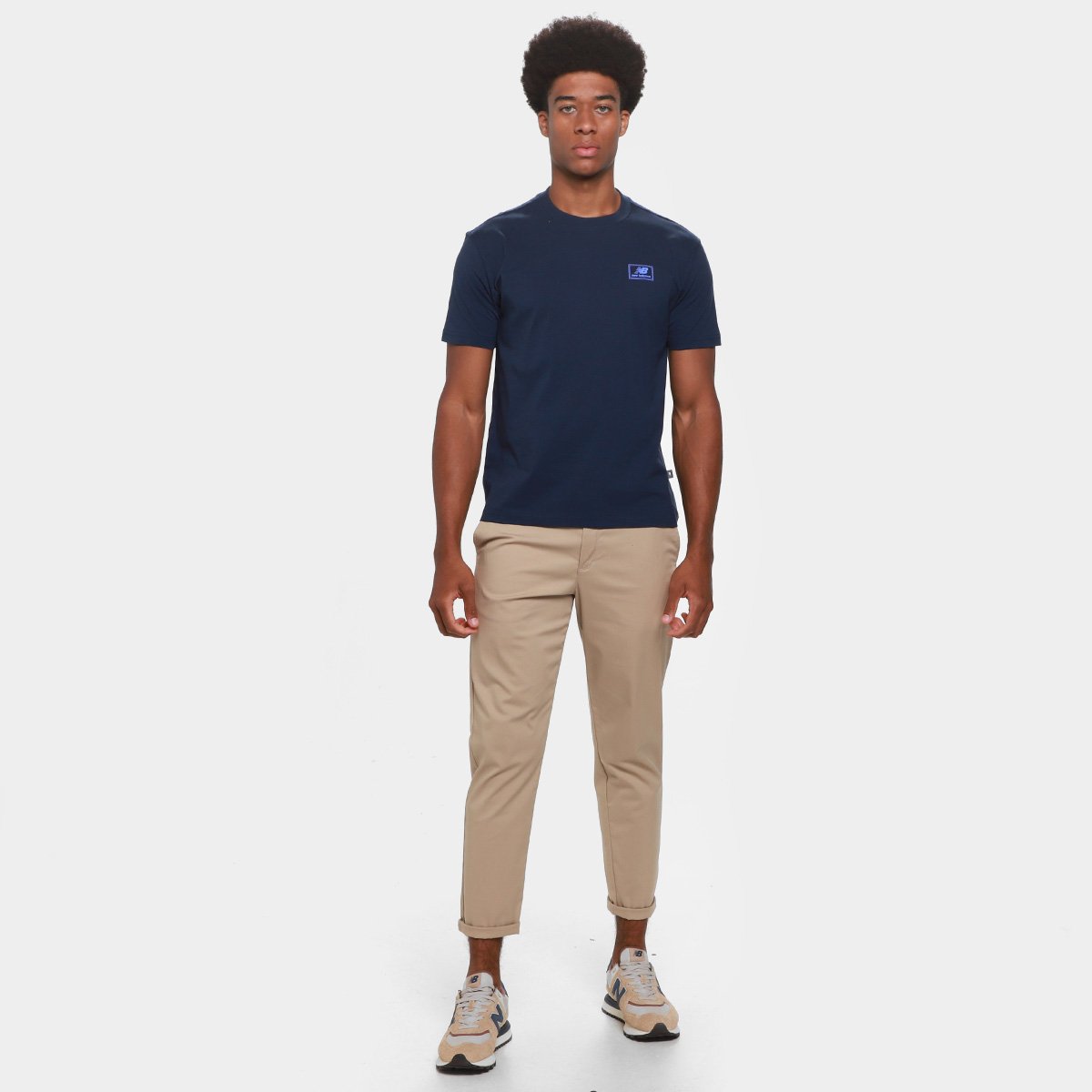 Camiseta New Balance Woven Label Masculina - Tam: GG - 4