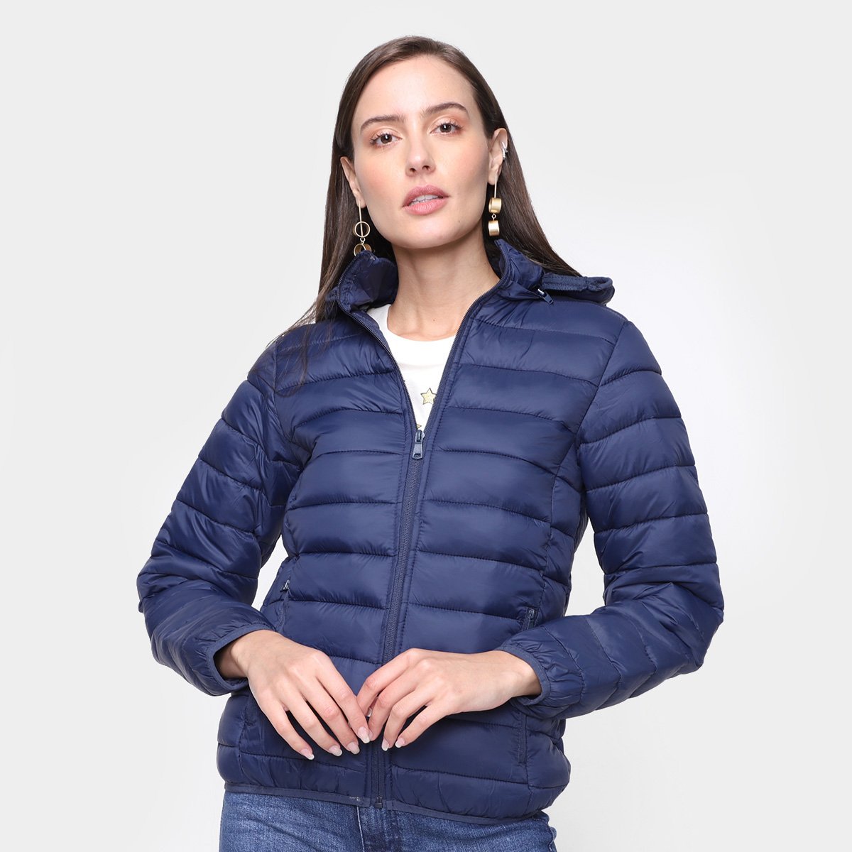 Jaqueta Puffer Starwalk C/ Capuz Feminina