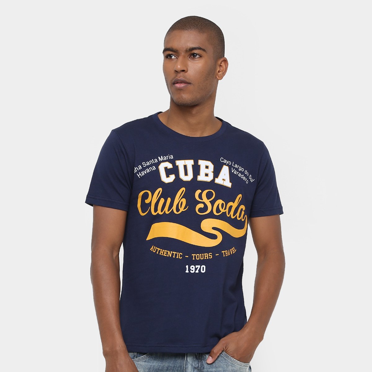 Camiseta Eagle Brasil Cuba Club Soda Masculina