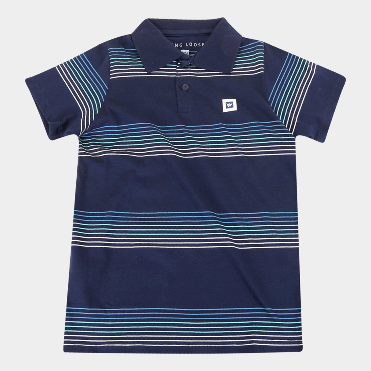Camisa Polo Juvenil Hang Loose Listrada Masculina