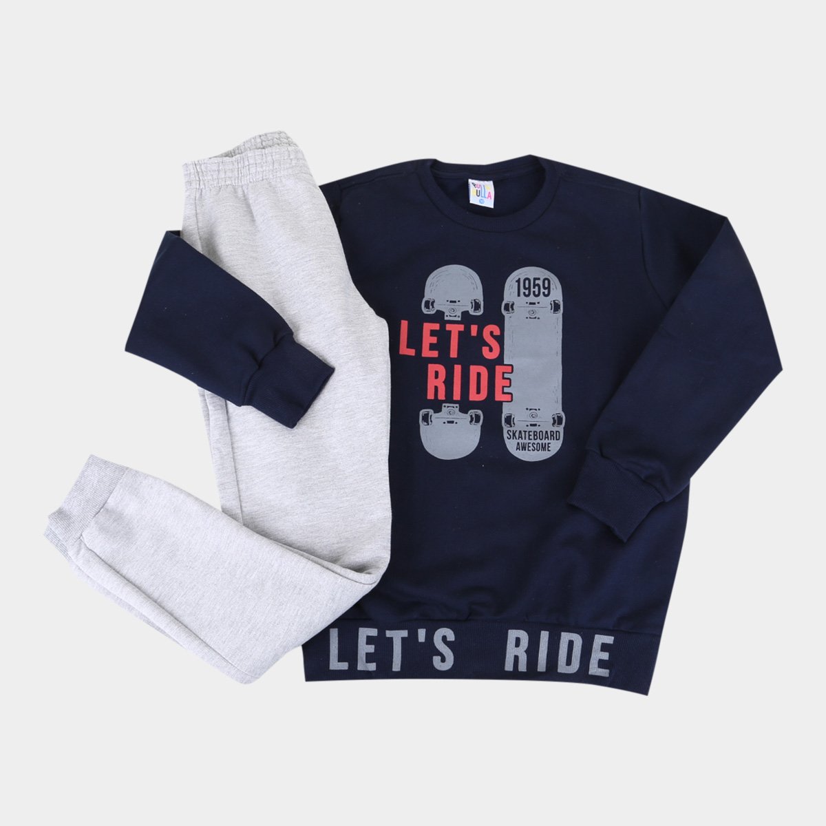 Conjunto Infantil Pulla Bulla Skate Masculino