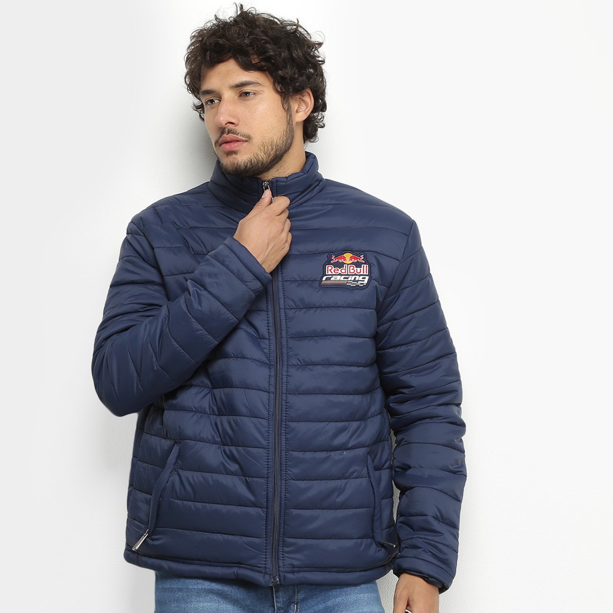 Jaqueta Puffer Red Bull Nylon Masculina