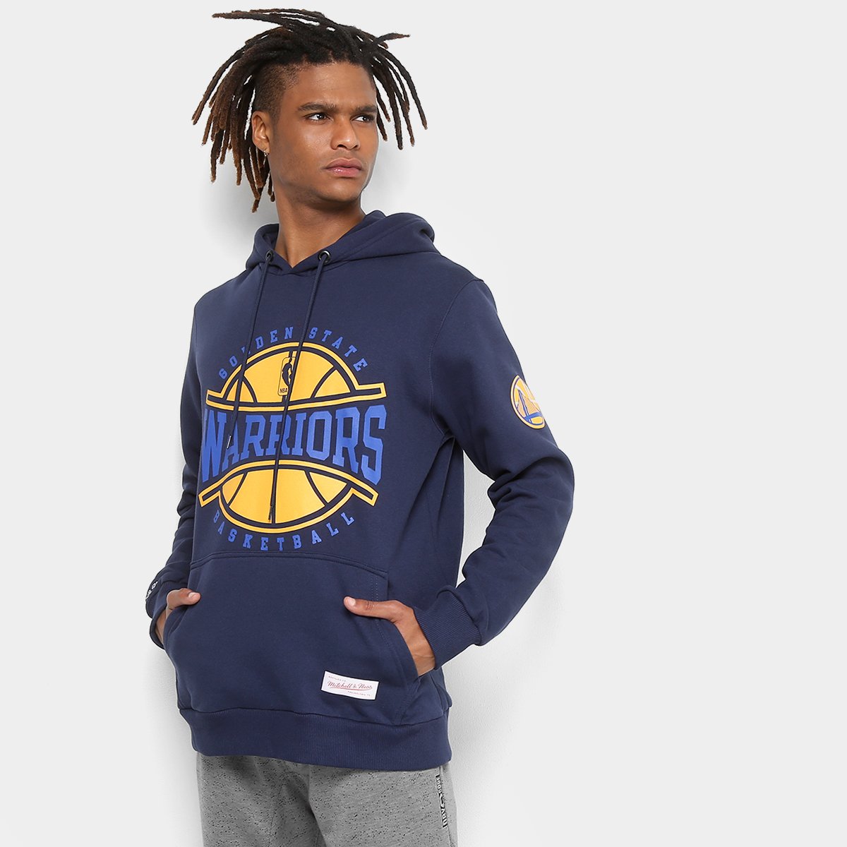 Moletom Mitchell & Ness NBA Golden State Warriors II Masculino