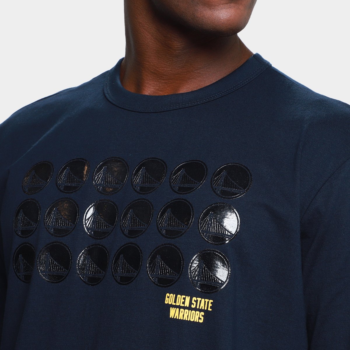 Camiseta NBA Golden State Warriors Mitchell & Ness Masculina - Tam: P - 2