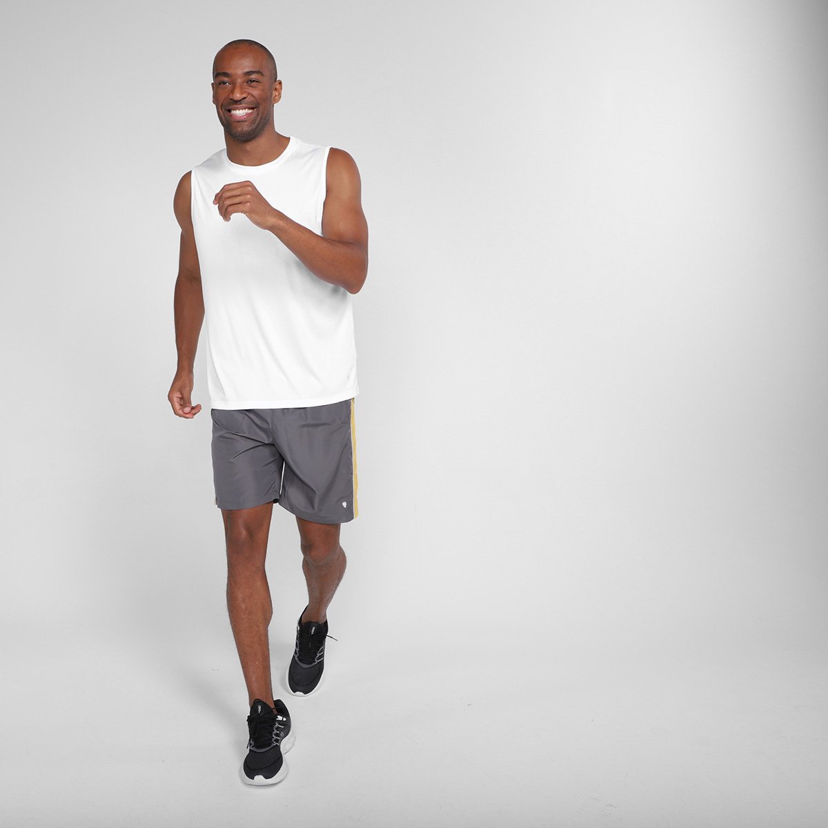 Bermuda Gonew 7" Recorte Lateral Masculina - Tam: P - 3