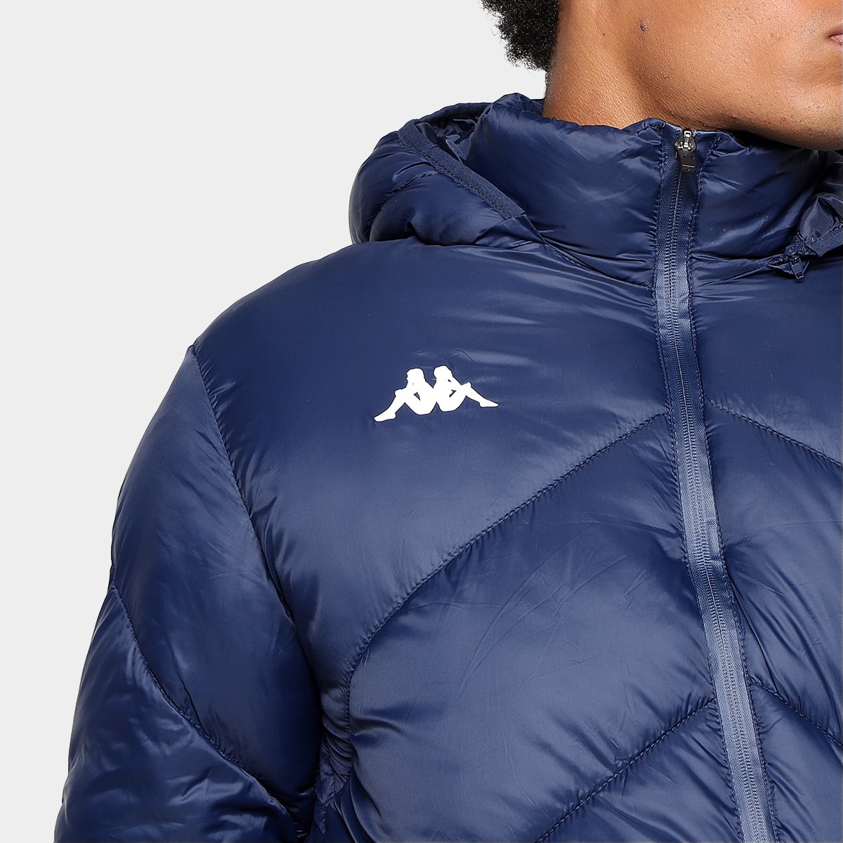 Jaqueta Puffer Kappa Padding Sport Bessie Capuz Masculina - Tam: P - 3
