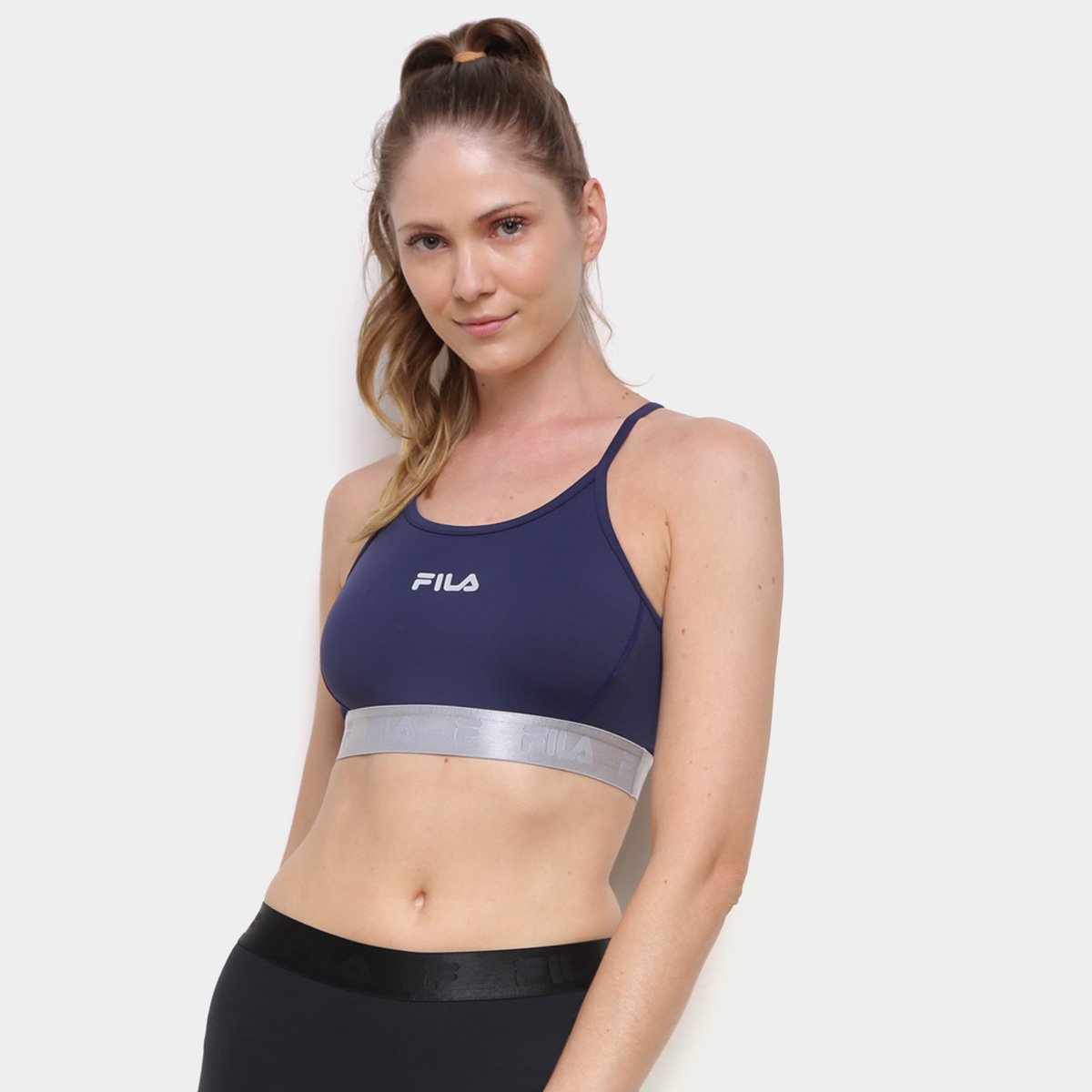 Top Fila Elastic Antiviral Média Sustentação