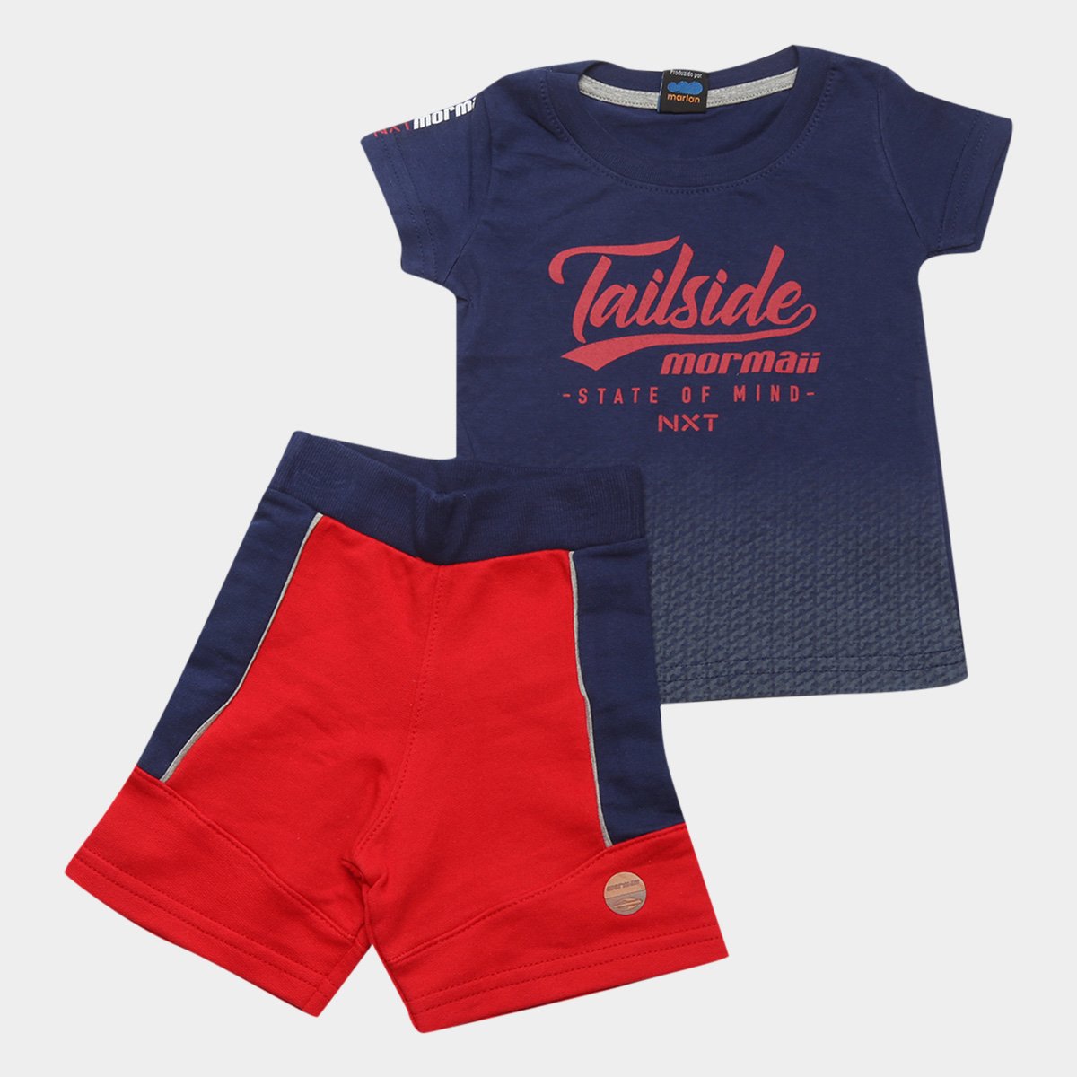 Conjunto Infantil Mormaii NXT Tailside Camiseta + Bermuda Masculino