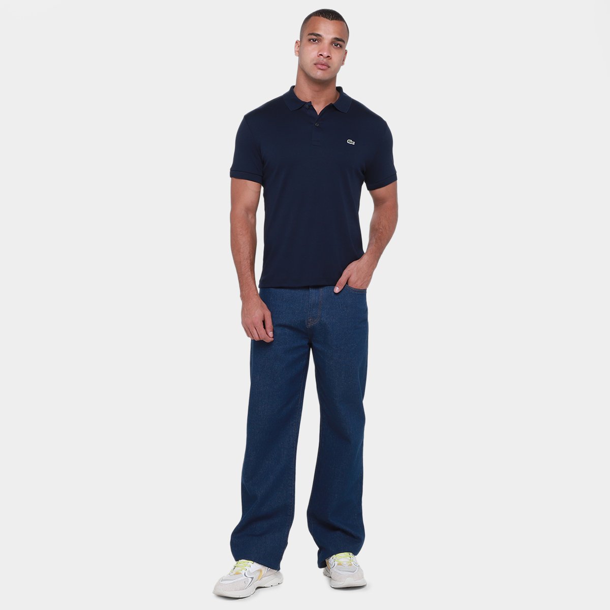 Camisa Polo Lacoste Regular Fit Algodão Leve Masculina - Tam: GG - 3