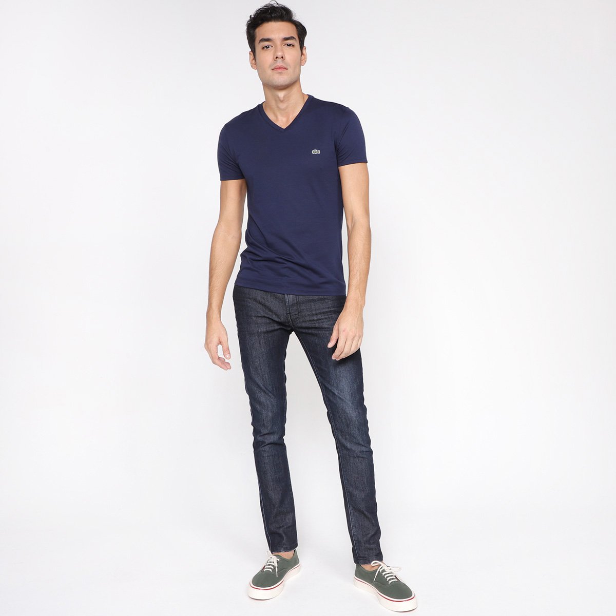 Camiseta Lacoste Logo Masculina - Tam: XEEGG - 3