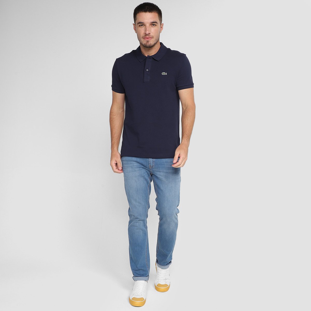 Camisa Polo Lacoste Slim Fit Piquet Masculina - Tam: GG - 3