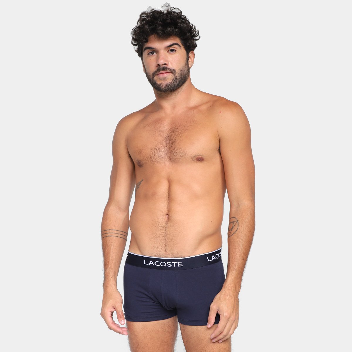 Kit Cuecas Boxer Lacoste Court 3 Peças - Tam: EG - 1