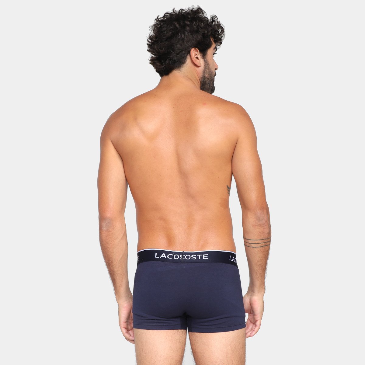 Kit Cuecas Boxer Lacoste Court 3 Peças - Tam: EG - 2