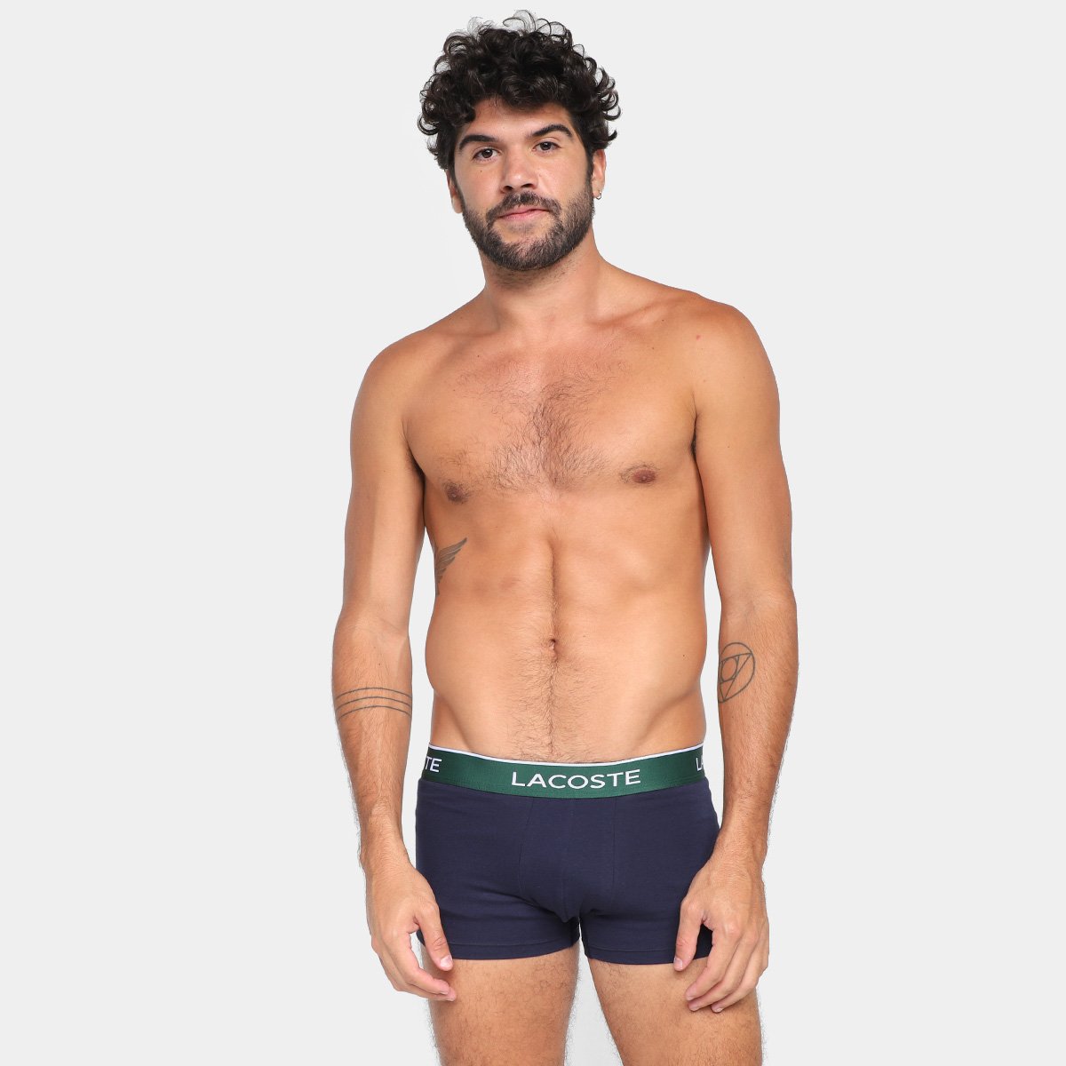 Kit Cuecas Boxer Lacoste Court 3 Peças - Tam: EG - 3