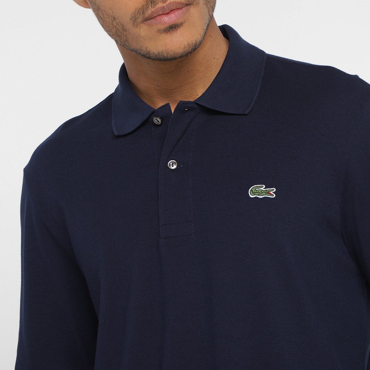 Blusa Polo Manga Longa Lacoste Casual Masculina - Tam: P - 2