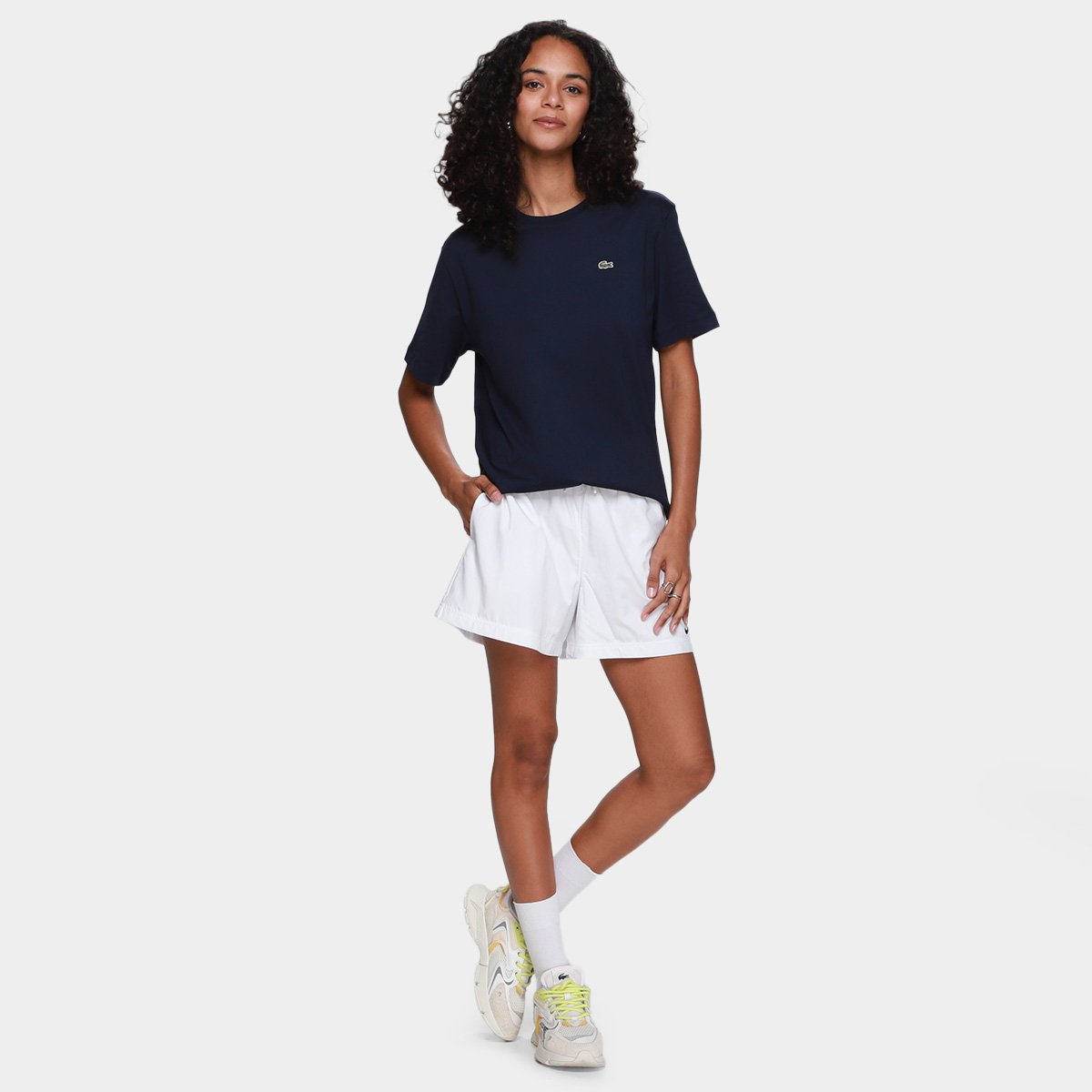 Camiseta Lacoste Casual Feminina - Tam: EGG - 3