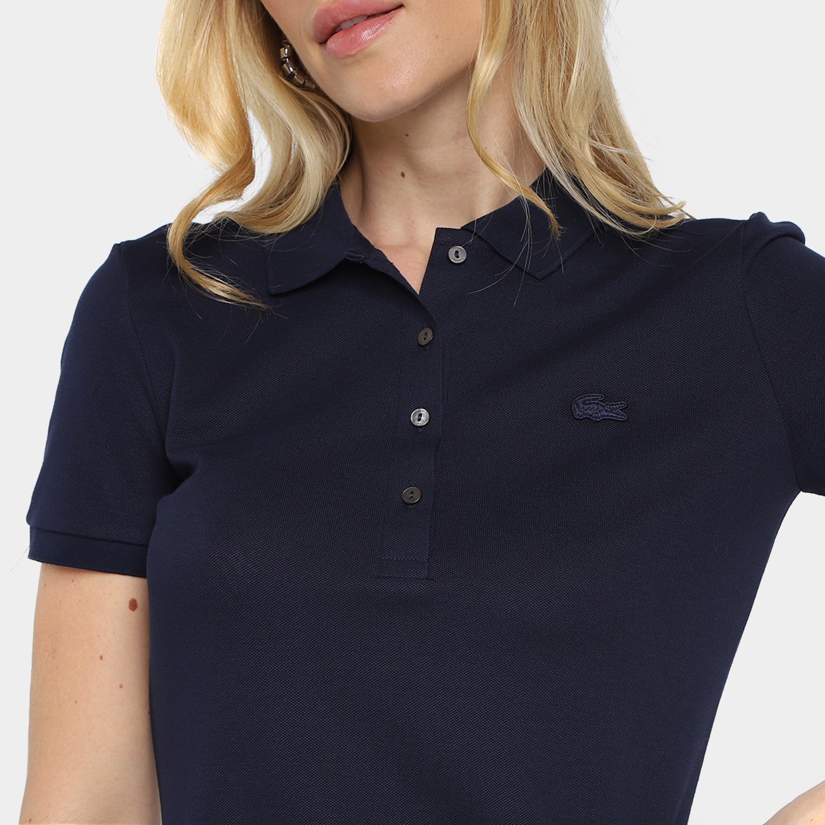 Vestido Curto Lacoste Gola Polo Feminino - Tam: 42 - 2