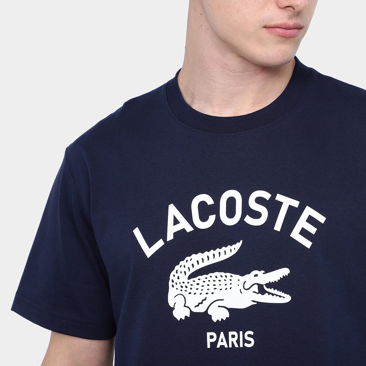 Camiseta Lacoste Paris Casual Masculina - Tam: G - 2