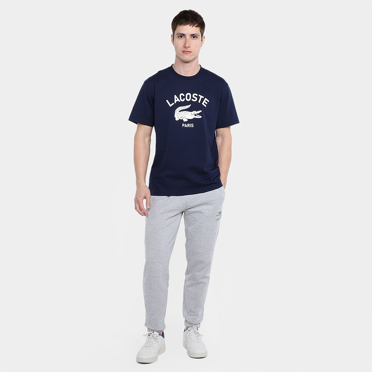 Camiseta Lacoste Paris Casual Masculina - Tam: G - 3