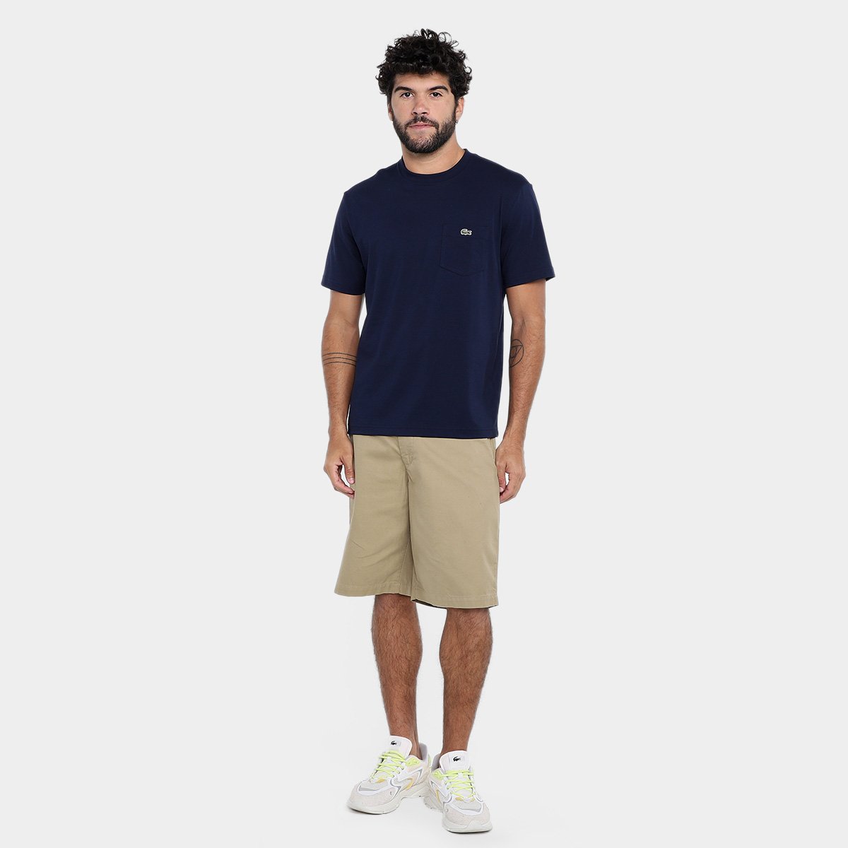 Camiseta Lacoste Clássica Masculina - Tam: GG - 3