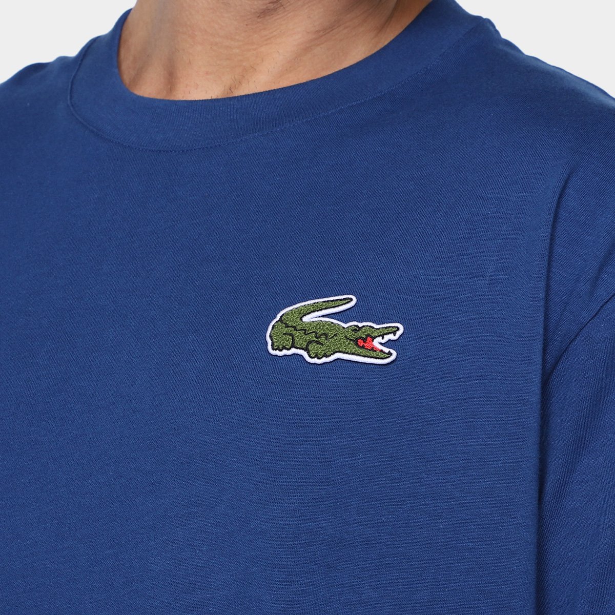 Camiseta Lacoste  Emblema Crocodilo  Masculina - Tam: GG - 2