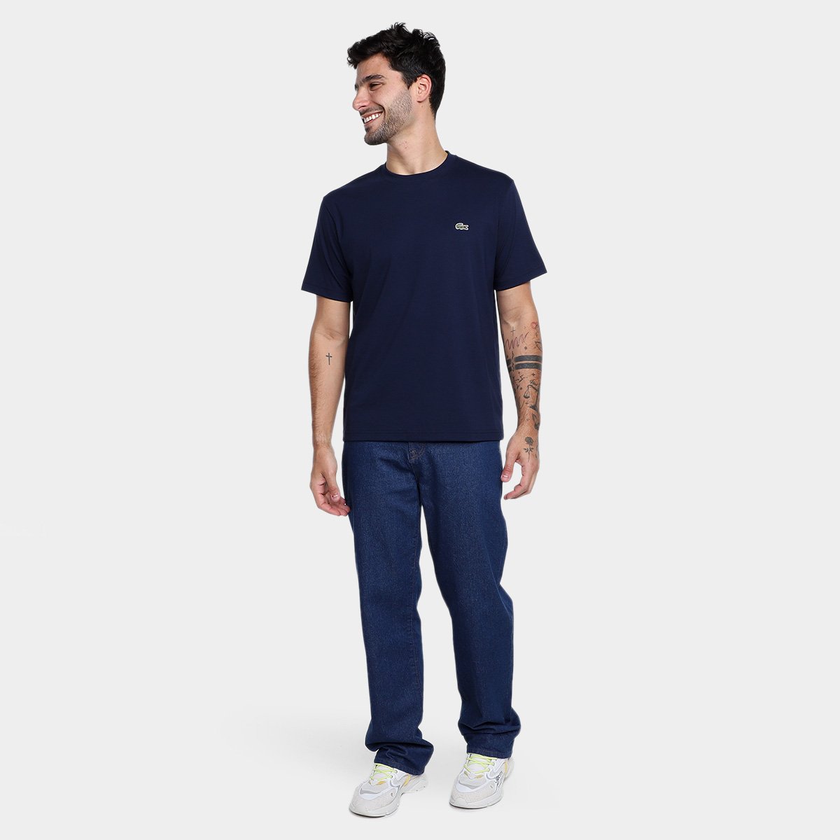 Camiseta Lacoste Clássica Masculina - Tam: M - 3