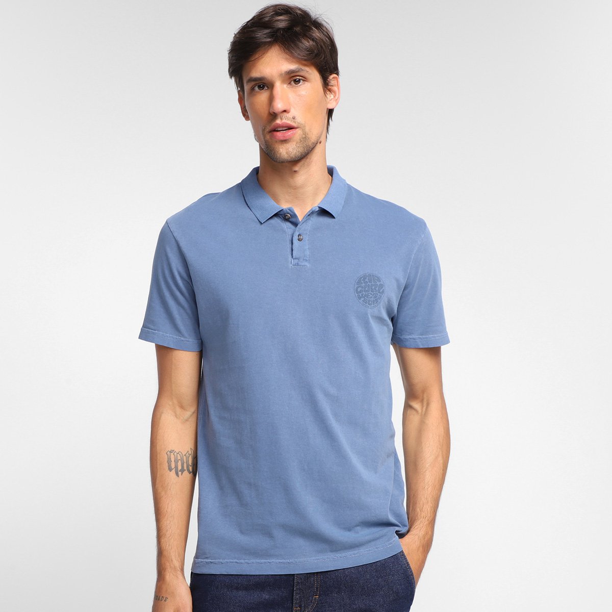 Camisa Polo Rip Curl Round Logo Masculina