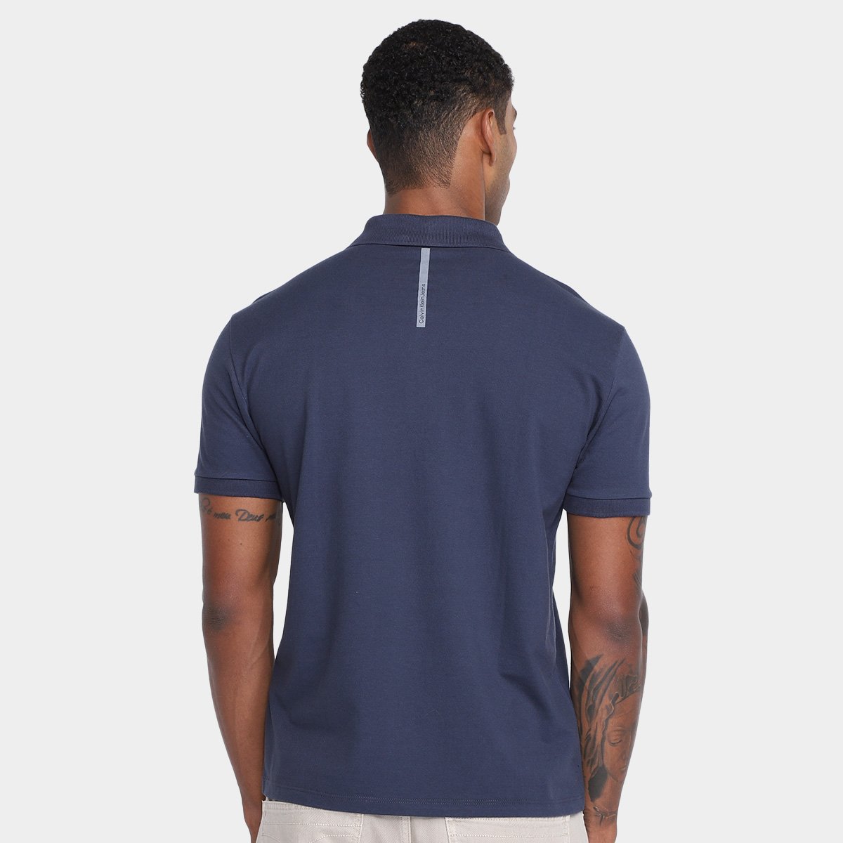 Camisa Polo Calvin Klein Logo Masculina - Tam: P - 1