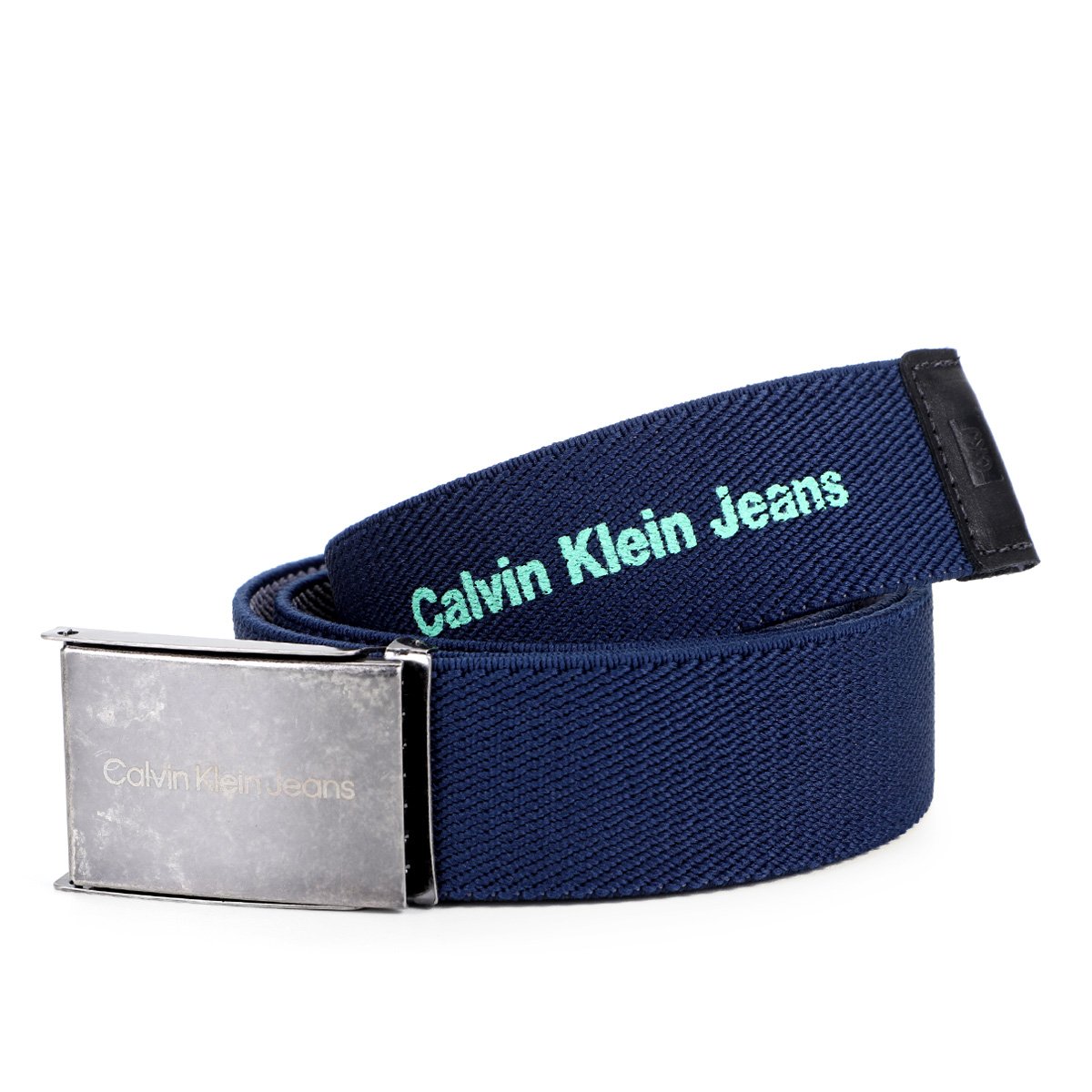 Cinto Calvin Klein 4 Elástico Double Face Logo Masculino