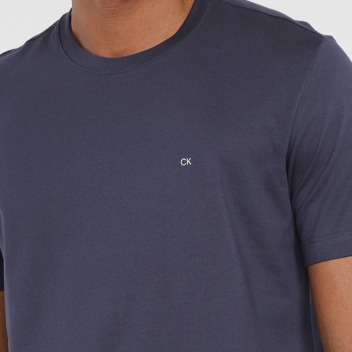 Camiseta Calvin Klein Básica Meia Malha Masculina - Tam: P - 2