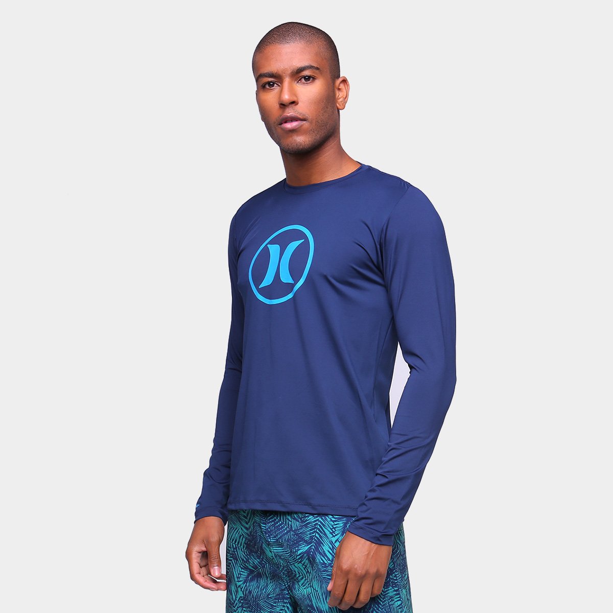 Camiseta Hurley Circle Icon Manga Longa Masculina