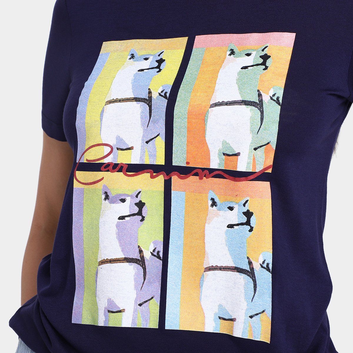 Camiseta Carmim Lobos Feminina - Tam: EP - 2