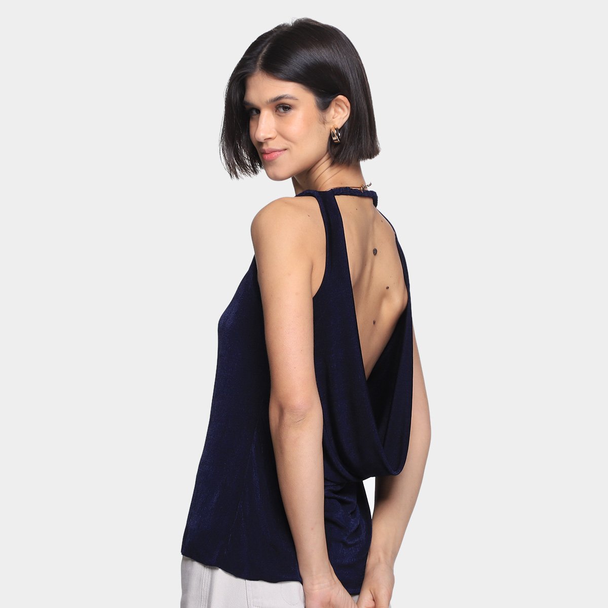 Blusa Regata Carmim Básica Feminina - Tam: P - 1