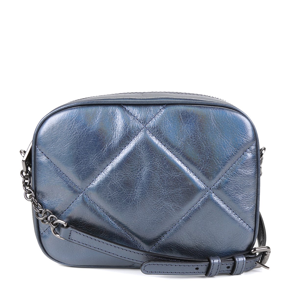 Bolsa Luz da Lua Metálica Feminina