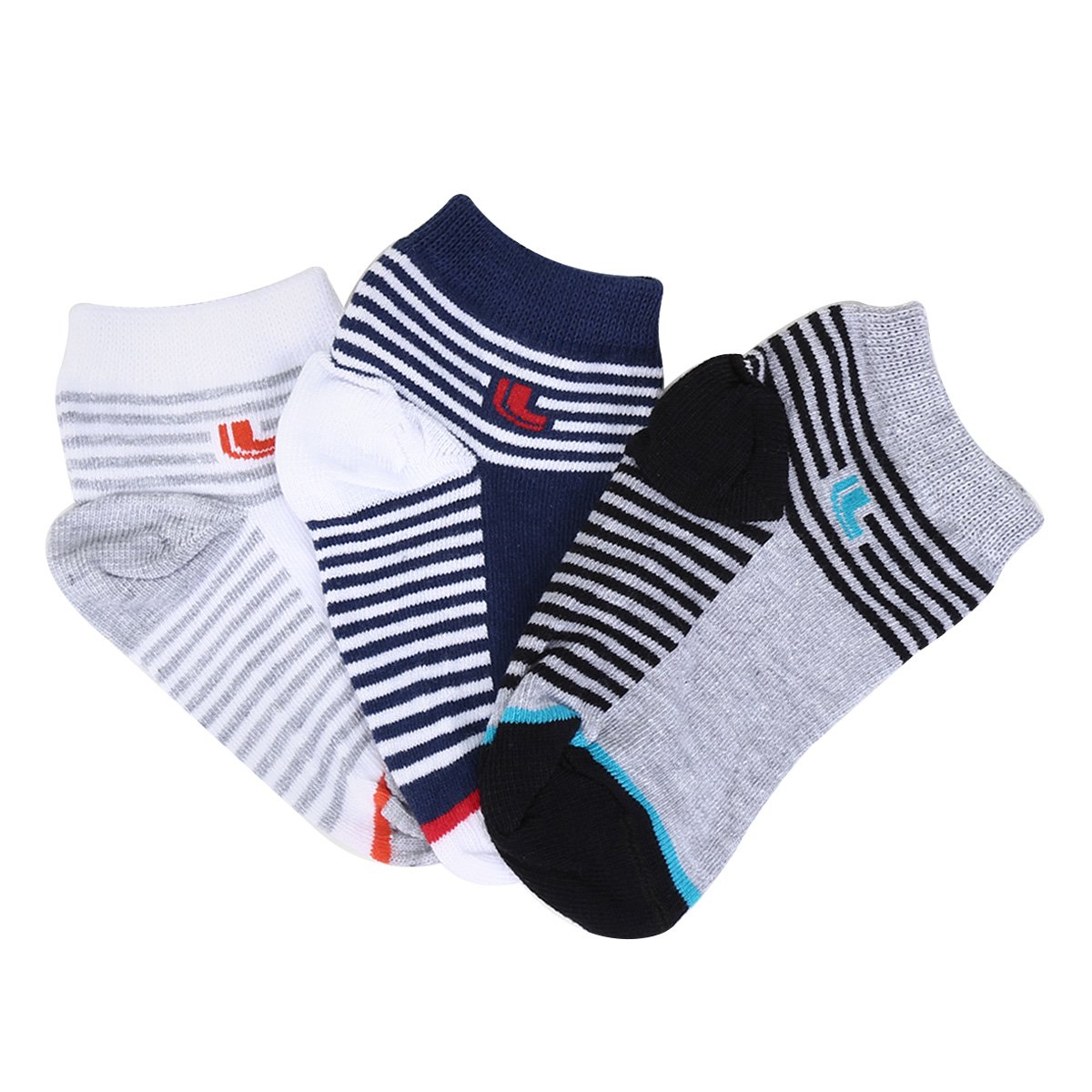 Kit Meia Infantil Lupo Cano Médio 3 Peças