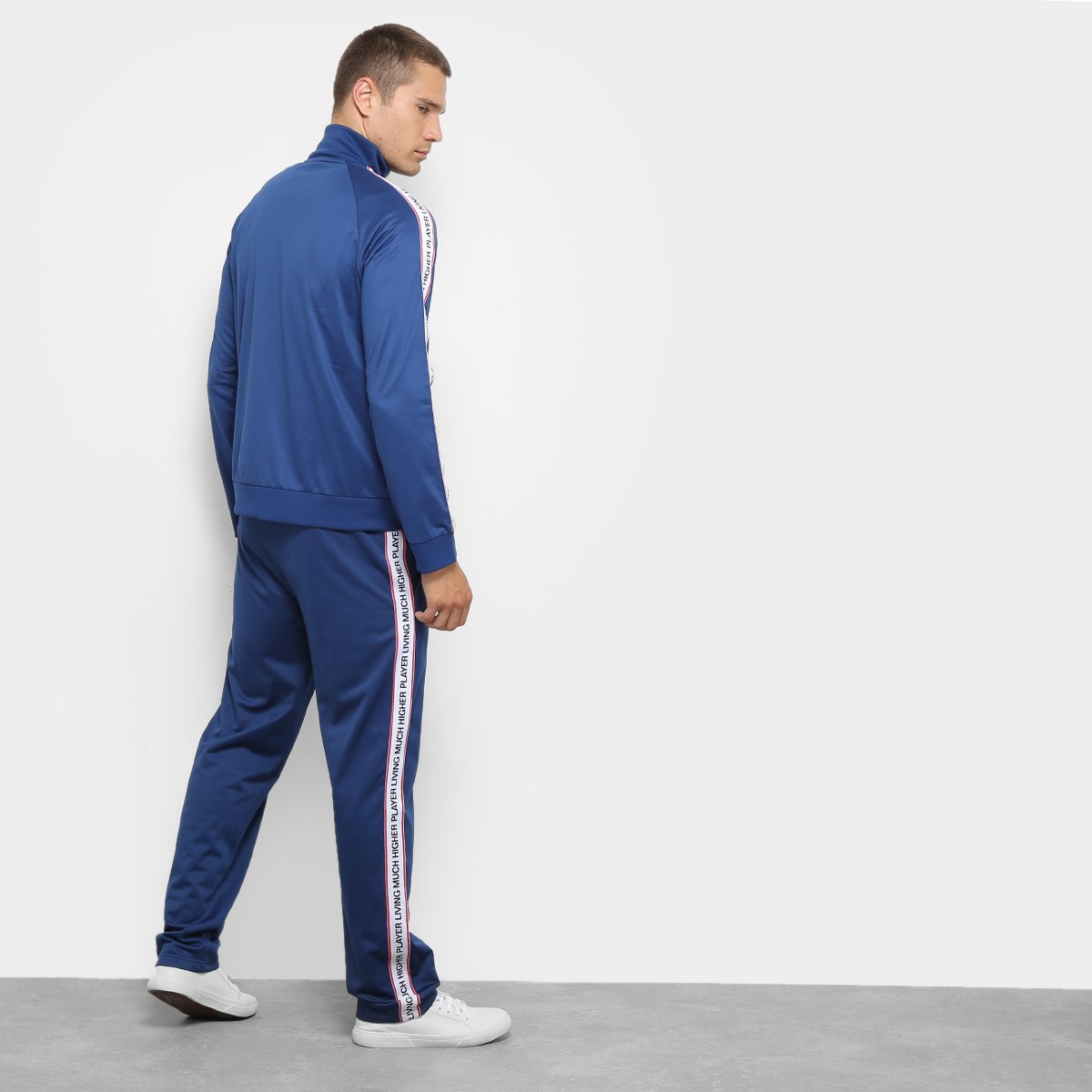 jaqueta burn helanca listras masculina