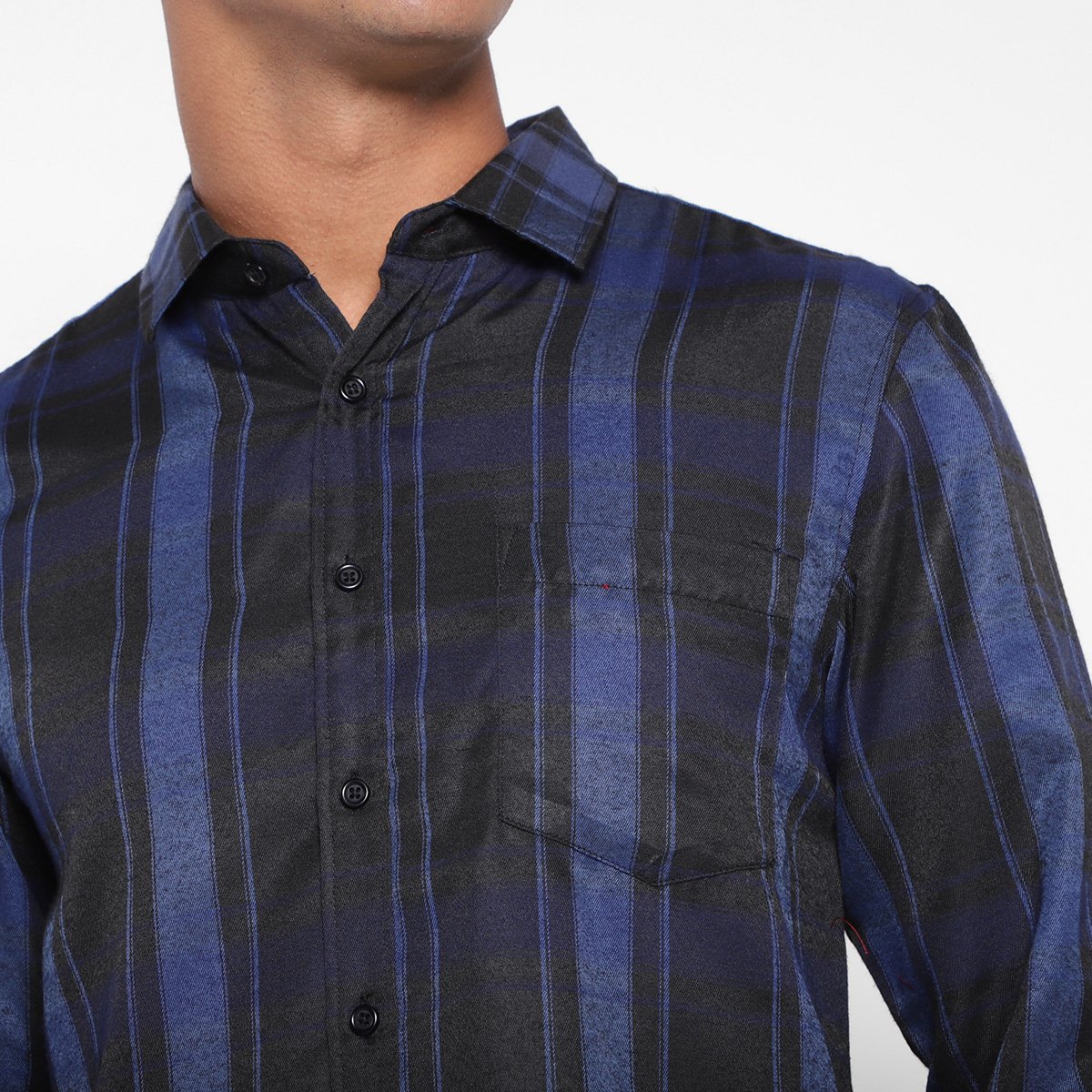 Camisa Xadrez Manga Longa Broken Rules Masculina - Tam: P - 2