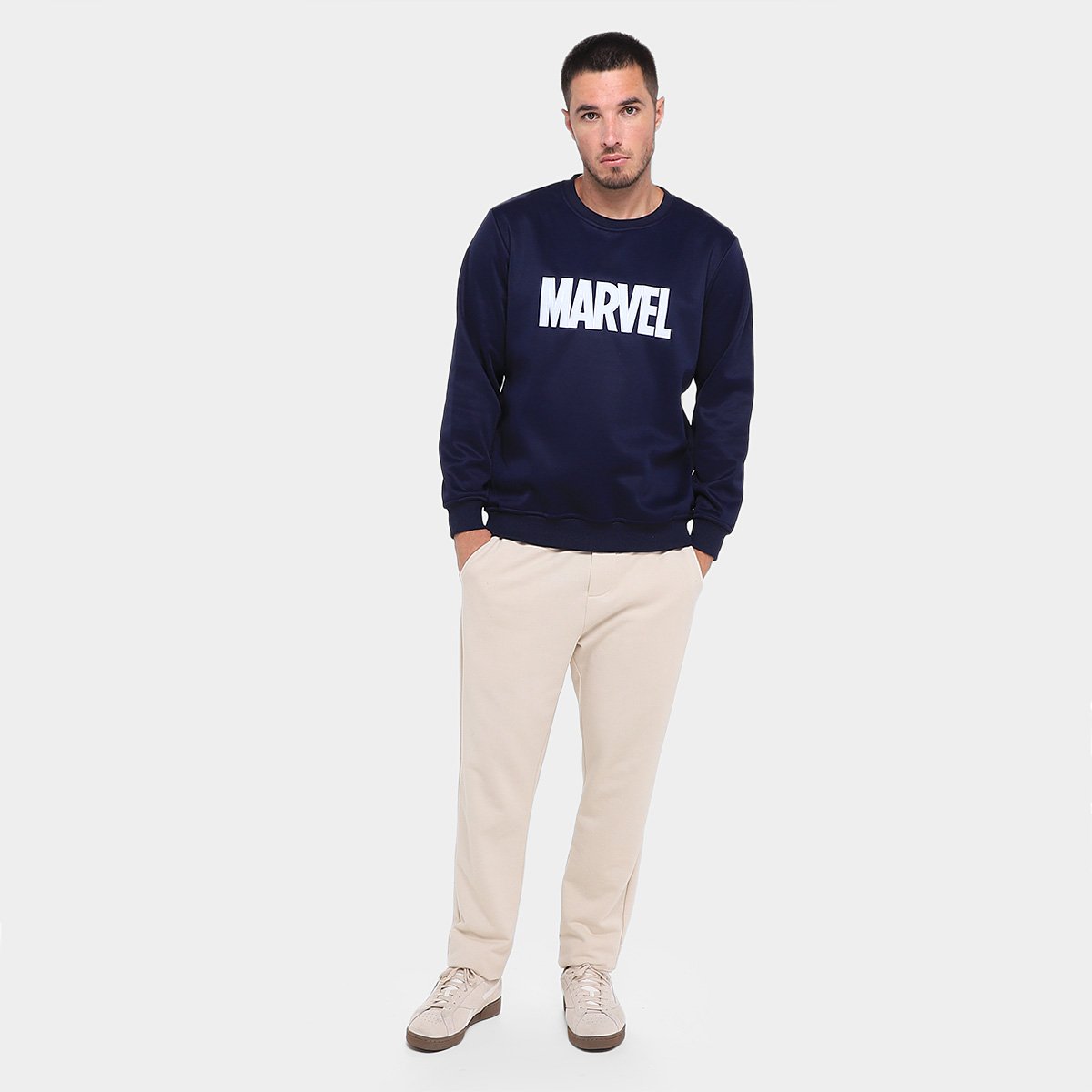 Moletom Mooncity Marvel Bordado Masculino - Tam: P - 3
