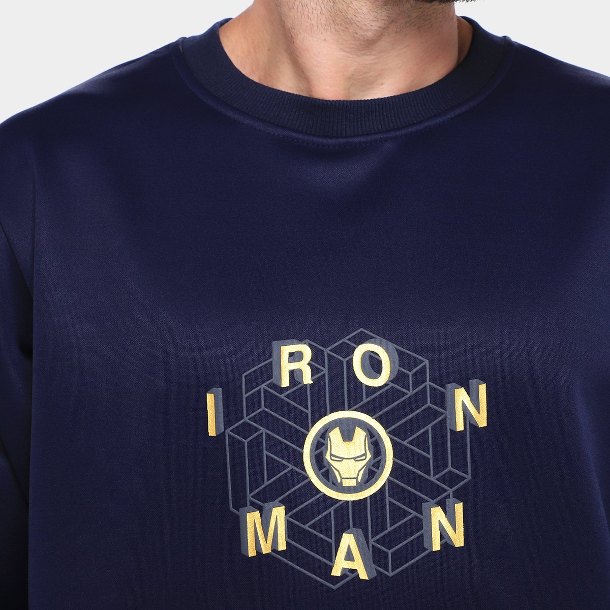 Moletom Mooncity Homem de Ferro Masculino - Tam: P - 2