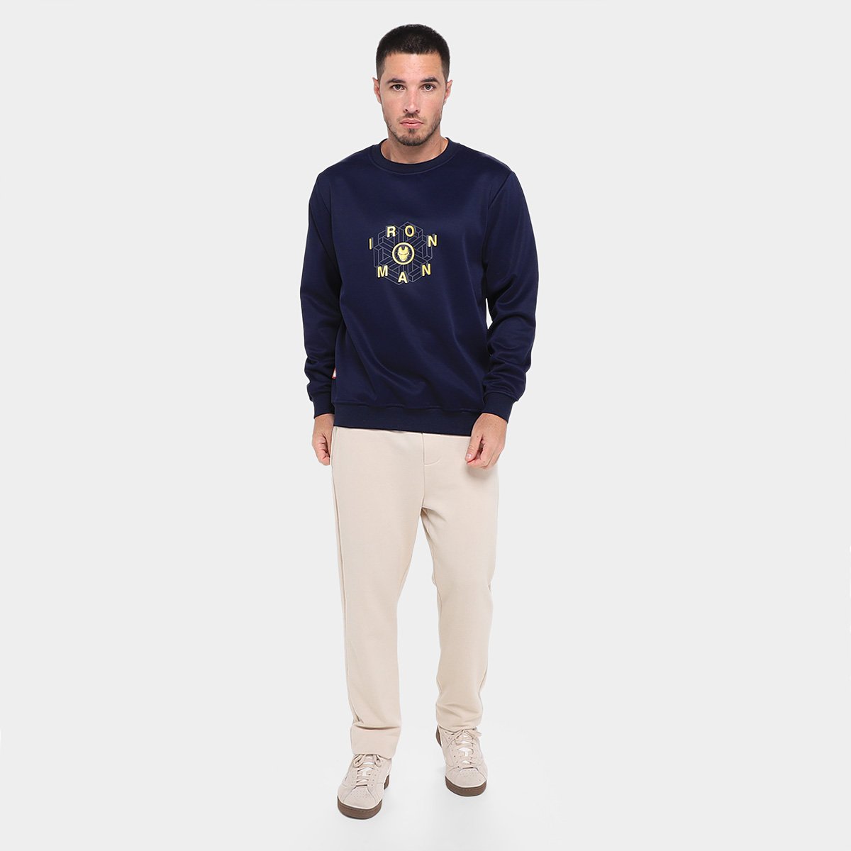 Moletom Mooncity Homem de Ferro Masculino - Tam: P - 3