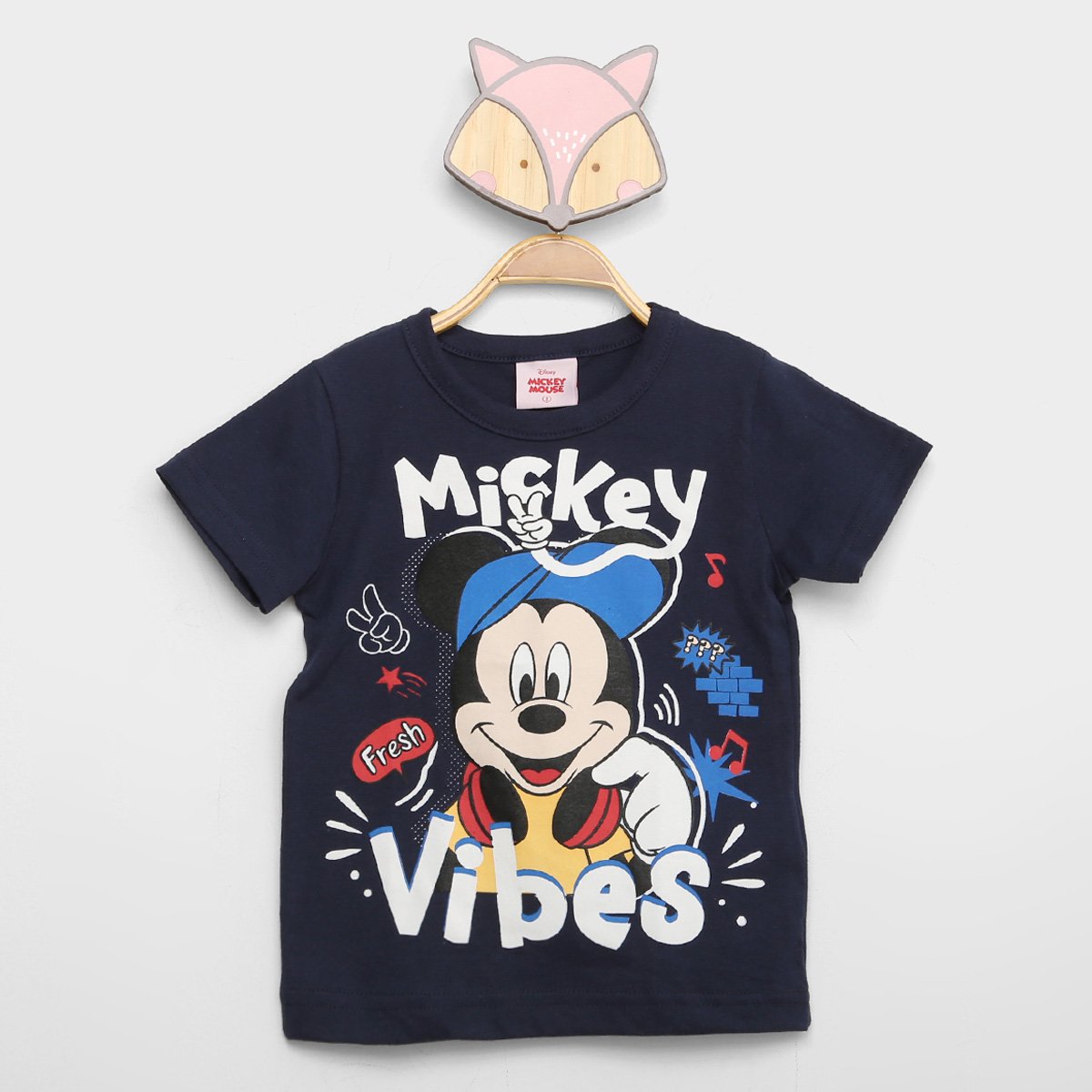 Camiseta Infantil Brandili Mickey Vibes Menino