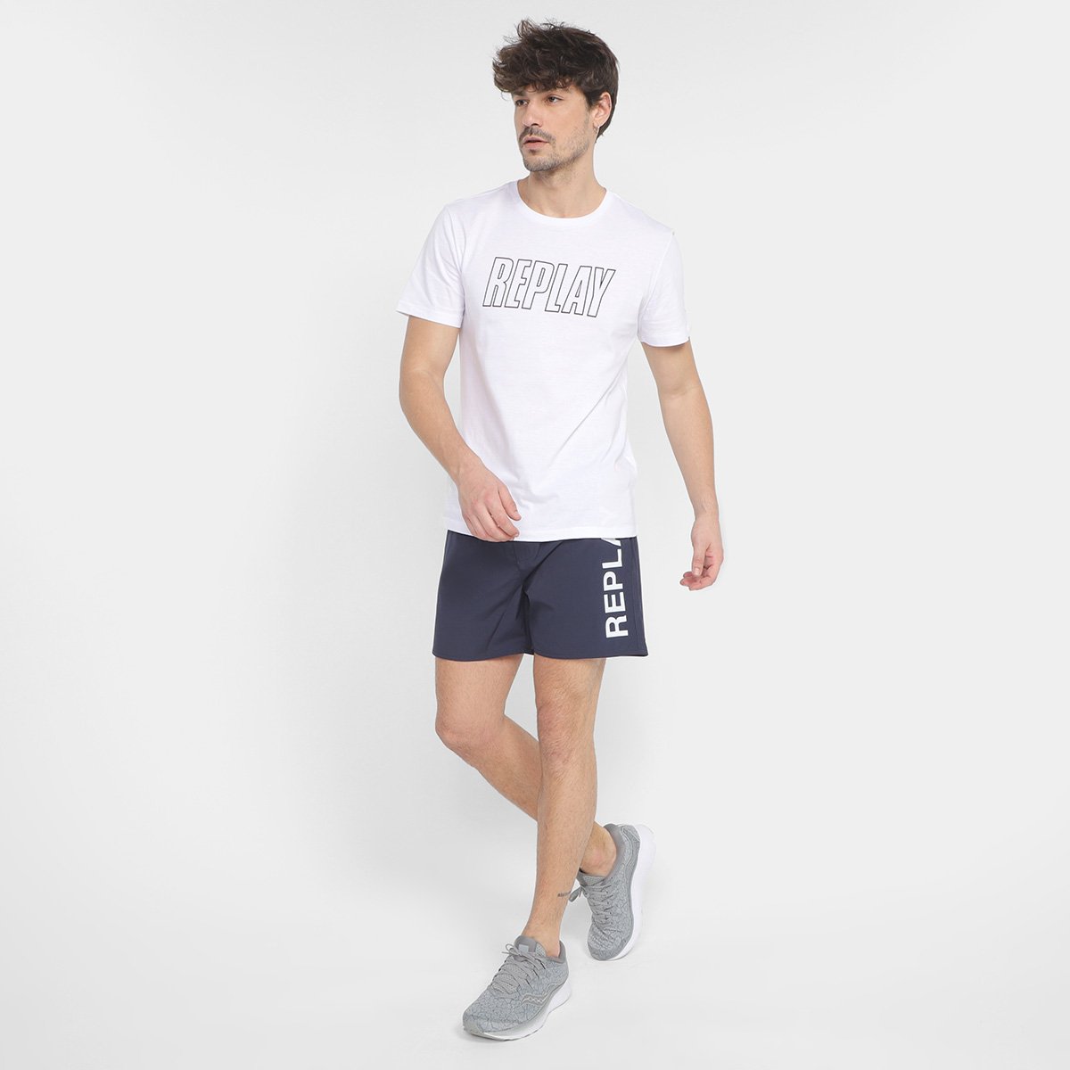 Short Replay Estampado Masculino - Tam: P - 3