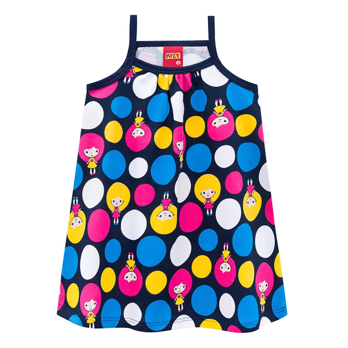 Vestido Bebê Kyly Estampado Poás