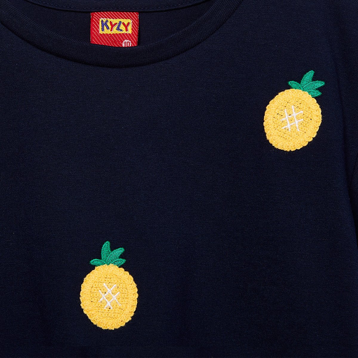 Blusa Cropped Infantil Kyly Abacaxi Menina - Tam: 16A - 1