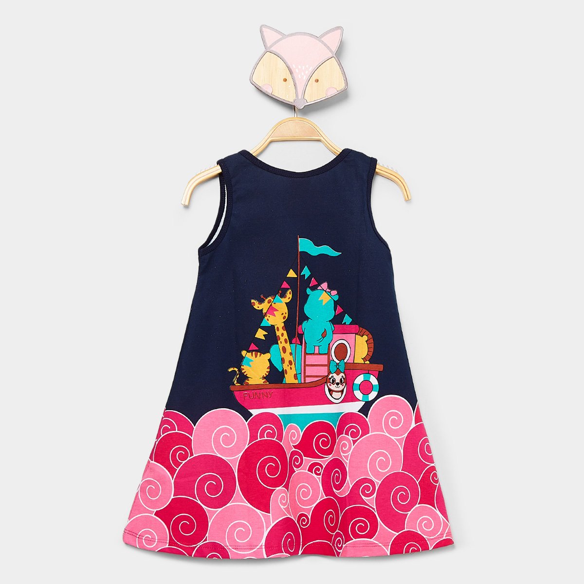 Vestido Infantil Kyly Bichinhos Menina - Tam: 3A - 1