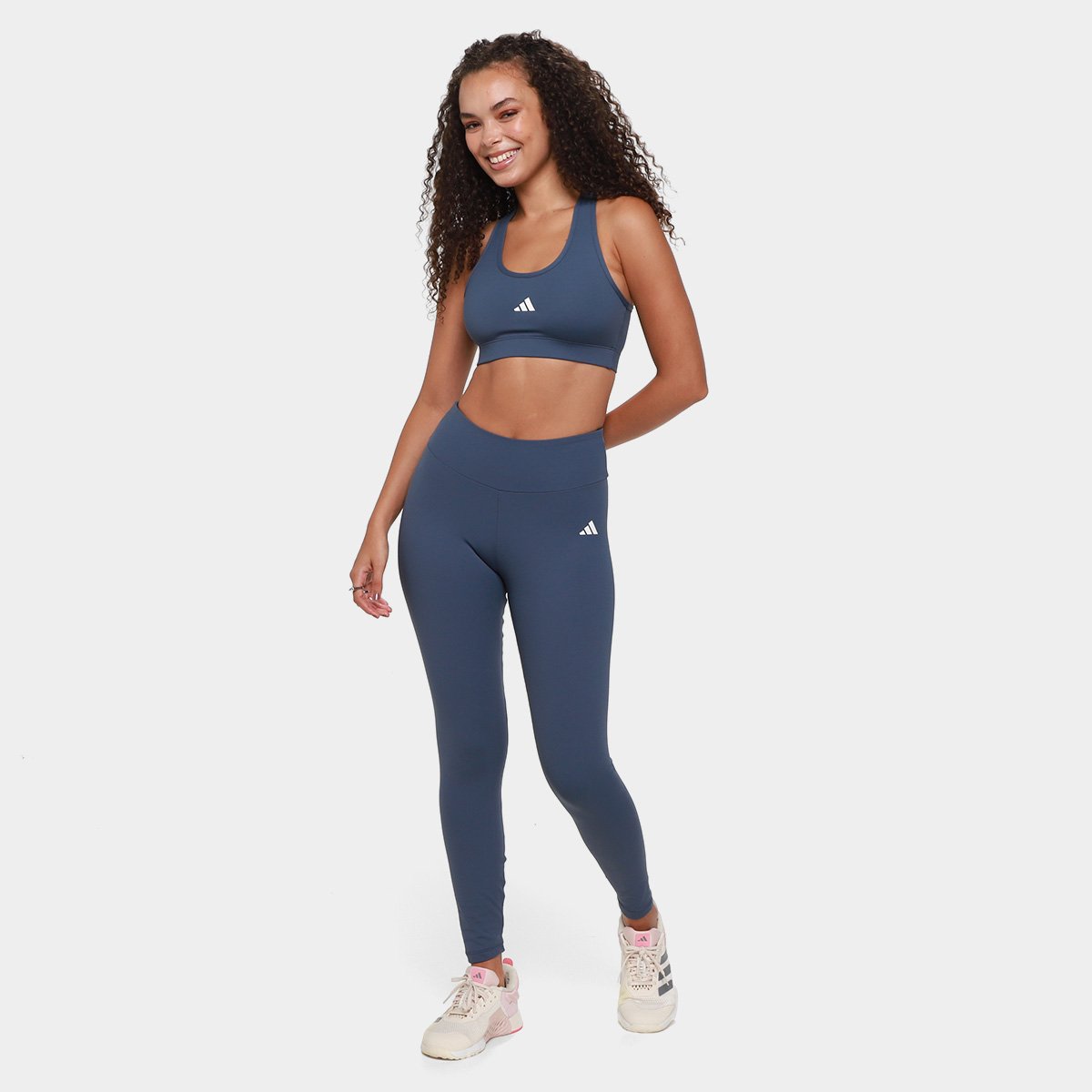 Calça Legging Adidas Treino Básica Feminina - Tam: P - 3