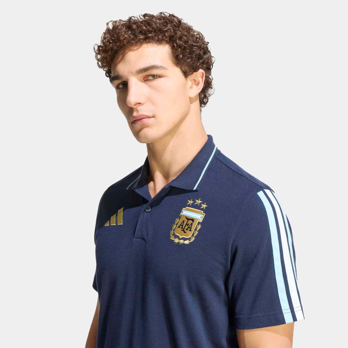 Camisa Polo Seleção Argentina 2026 DNA Adidas Masculina - Tam: GG - 2