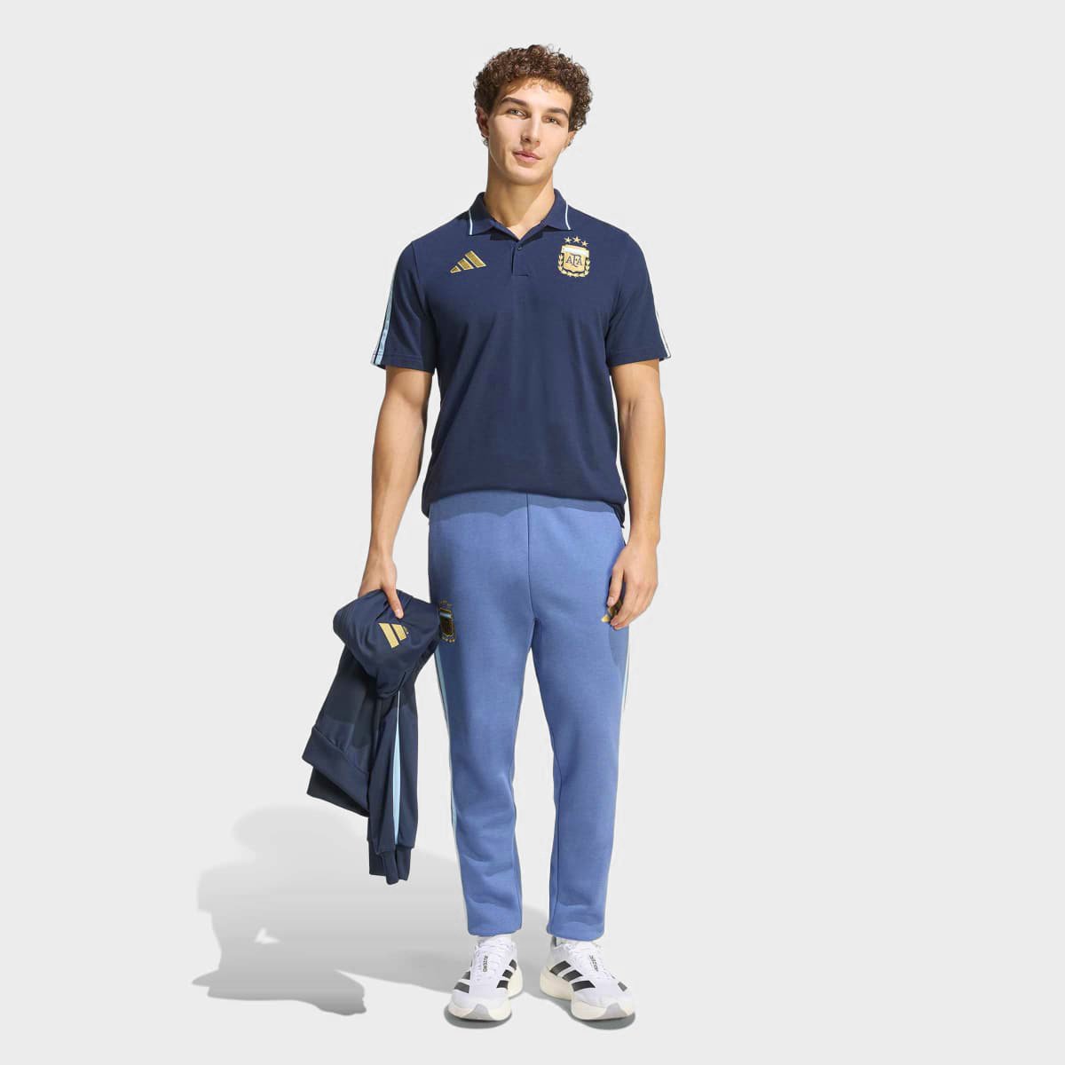 Camisa Polo Seleção Argentina 2026 DNA Adidas Masculina - Tam: GG - 4